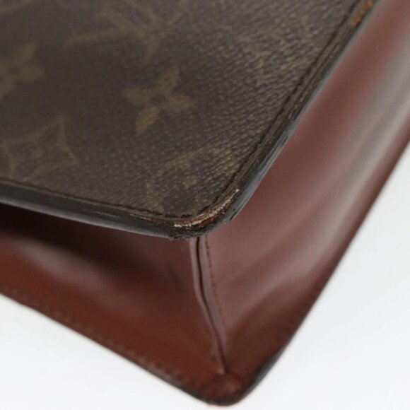 LOUIS VUITTON Monogram Pochette Homme Clutch Bag M51795 LV Auth th5451 - Picture 4 of 16